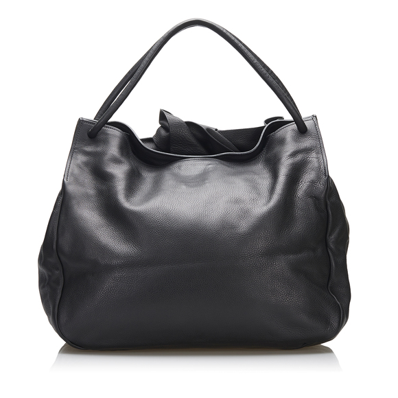 MIU MIU Leather Bow Tote Bag - Picture 4 of 10